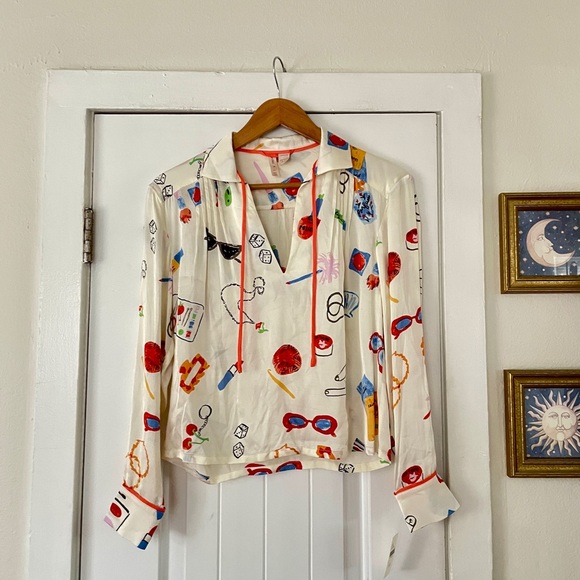 NWT Anthropologie Set LyreBird Phthalo Ruth x LyreBird Silky Size XXS Set $146 - Picture 4 of 11